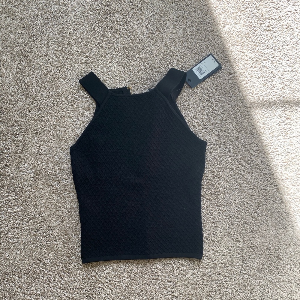 Black tank top